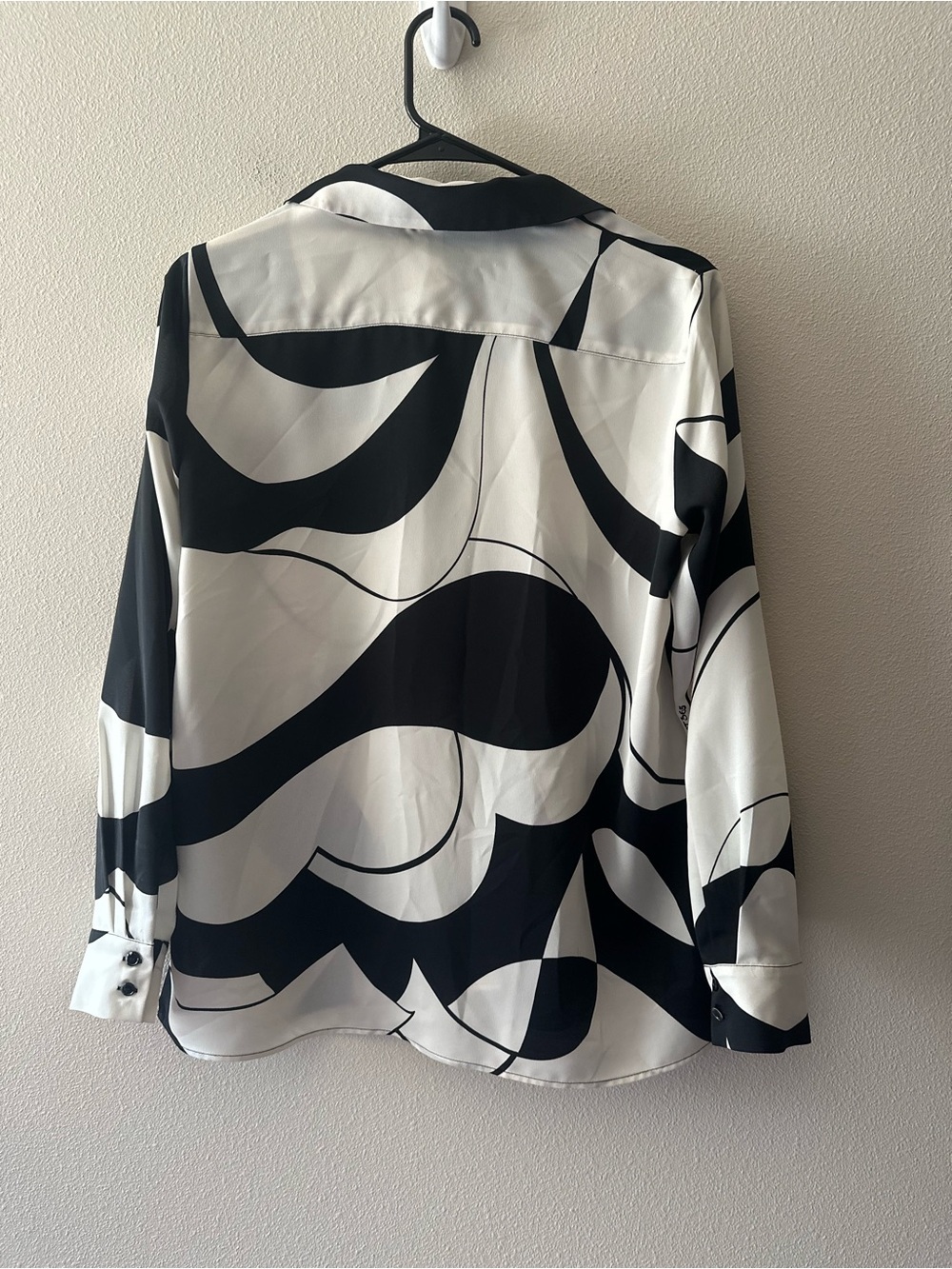 Marella 365 ART black star abstract print shirt designer blouse US 2 - Picture 5 of 10